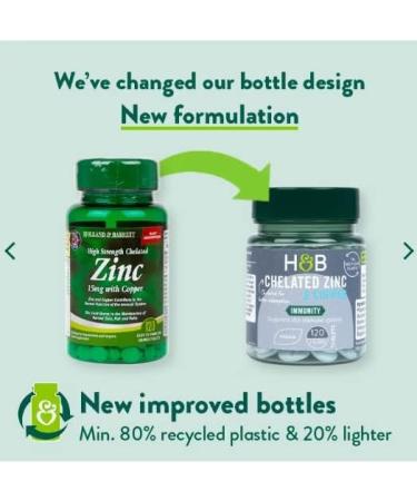 Holland & Barrett Zinc & Copper 15mg 120 Tablets - Immune Support Supplement - Buy Online on GoSupps.com