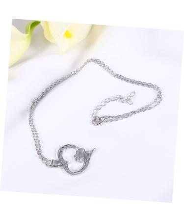 Toddmomy Sterling Silver Dog Necklace with Paw Print - Pet Trailer Charm Jewelry - Buy Online on GoSupps.com