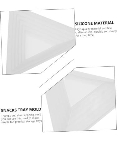 COHEALI 3 Pcs Epoxy Mold Resin Molds Number Baking Cake Stair-stepping Tray Making Tool Manual Jewelry Box Whitex3pcs 16.2X14.2cmx3pcs - Buy Online on GoSupps.com