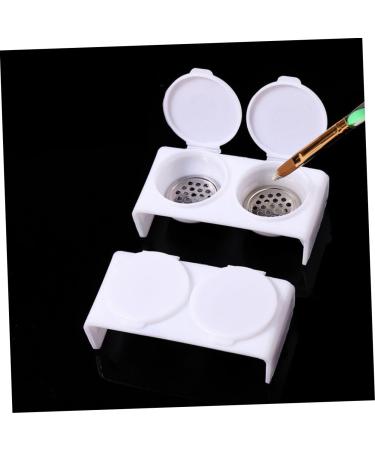 Healeved Nail Art Brush Cup Dapping Dish for Nails Dappen Dish for Nails Monomer Dish with Lid Nail Dappen Dish Soaking Bowl for Acrylic Nails Nail Bowl Tool Stainless Steel Various - Buy Online on GoSupps.com
