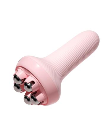 Muscle-clamping body massage brush reduces tiredness relaxed muscles abdominal formation multifunctional use for legs stomach waist skin-meridian excavation pink