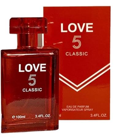 LOVE 5 CLASSIC POUR FEMME DESIGNER IMPRESSION 3.4 OZ. Floral Aldehyde fragrance for women.