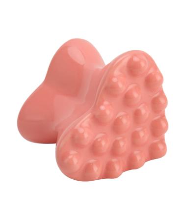 Ceramic Gua Sha Tool Universal Gua Sha Scraping Massage Tool Pink 3D Love Heart Shape Gua Sha Tool Facial Beauty Tools for Eye Face Neck Skin Body