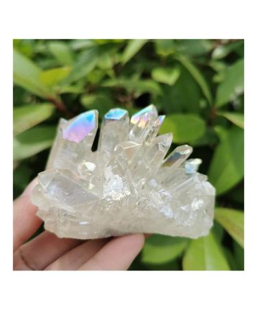 Stone Crafts Natural Crystal Cluster Electroplating Angel Aura Crystals Stones Natural Luster