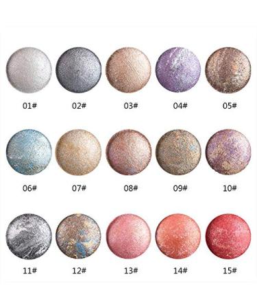 Mallofusa Sunshine Golden Glitter Eye Shadow Palette - Single Color Baked Powder (CES3809) - Buy Online on GoSupps.com