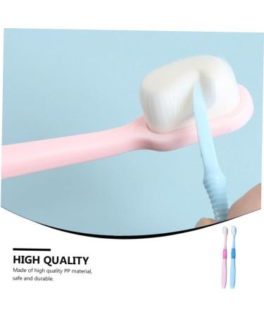 Minkissy 6-Pack Portable Pink Toothbrushes for Adults | Safe Oral Care & Dental Clean | Ideal for Home & Travel - Buy Online on GoSupps.com