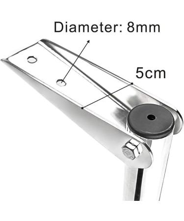 Stainless Steel Telescoping 4 Step Ladder | 600 lb Capacity | Marine Yacht & Swimming Pontoon - Buy Online on GoSupps.com