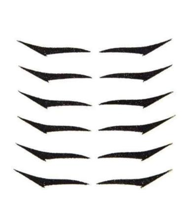 Symeas 6 Pairs Eyeliner Stickers for Eyes, Reusable Adhesive Eyeliner Stickers, Makeup Eyeliner Sticker Tattoo Quick Application