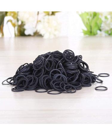 1000 Black Mini Elastic Hair Ties - Perfect for Kids Braids & Weddings | eCommerce International Shipping - Buy Online on GoSupps.com