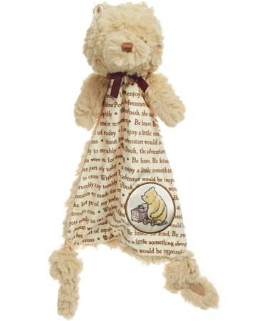 Disney Baby Classic Winnie The Pooh Lovey Blanket & Classic Pooh 4 Piece Set with Pooh Stuffed Animal Squeaker Toy Crinkle Square and Teether - Buy Online on GoSupps.com