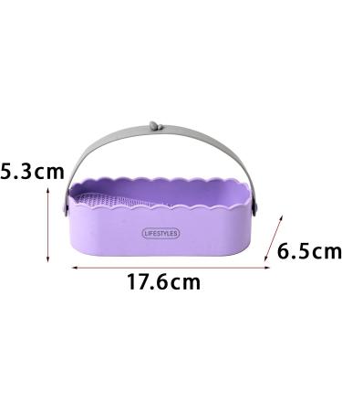 MagiDeal 3 in 1 Makeup Brush Cleaner Bowl Hanging Basket Portable Storage Multifunctional Brushes Cleaning Tool for Salon Bathroom Men violet - Buy Online on GoSupps.com