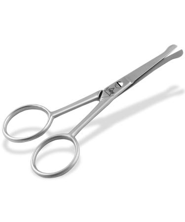 Bartscher nasal hair scissors made of stainless stainless steel beard care scissors ear hair scissors mustache with rounded ends to shorten ear hair nasal hair and beard hair 10.5 cm - Buy Online on GoSupps.com