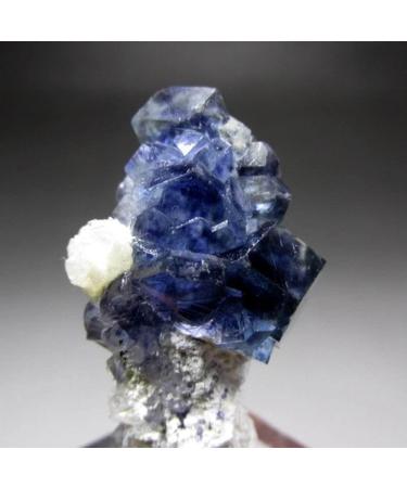Room Decoration 16g Vivid Blue Phantom Fluorite Cluster w/Calcite+Quartz - Crystals and Stones Home Decor feng Shui - Buy Online on GoSupps.com