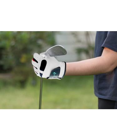 BOSSER Men's Leather Golf Gloves - Extra Soothing Effect for Left & Right Hand - Size L - White - Buy Online on GoSupps.com