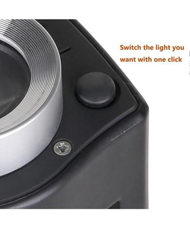 JEYUME 30X Loupe Magnifier with 6 LED Lights | Rechargeable Portable Jewelers Loupe for Coins, Jewelry, Currency, Stamps | Magnifying Glass with Purple & White Light - Buy Online on GoSupps.com