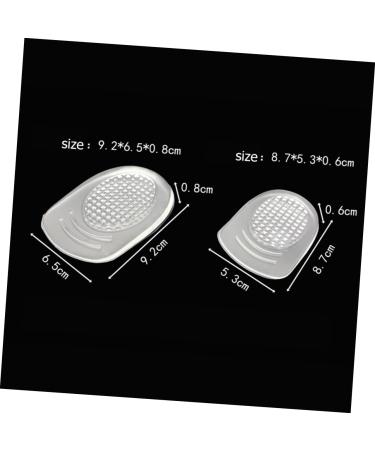 Beaupretty Silicone Heel Pads - Comfort Insoles for Shoes | 4 Pairs of Half Insoles - Size 2 - White - International Shipping Available - Buy Online on GoSupps.com