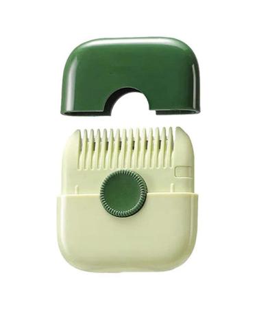 2 in 1 Hair Trimmer Hairdressing Comb Hair Trimmer Remover Home Mini Makeup Tool Green Durable Easy to Use