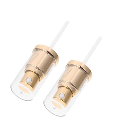 Beavorty 2pcs Lotion Pump Foaming Dispenser Replacement Pump Head Bottle Pump Replacement Air Pump Make up 10x2.3cm Golden