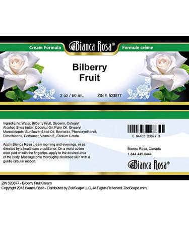 Buy Bilberry Fruit Cream 2 oz - Natural Skin Care for Healthy Glow | International Shipping Available - Buy Online on GoSupps.com