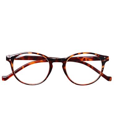 Blue Light Blocking Reading Glasses UV Protection Fashion Computer Glasses for Men and Women 1.0x Yellow