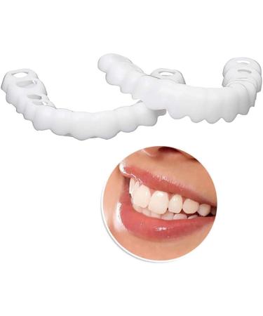 Xiaocui Instant Veneers Teeth - Comfortable Upper & Lower Dentures for a Perfect Smile | 2-Piece Set - Buy Online on GoSupps.com