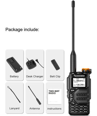UV-K5 Dual Band Radio | 5 Watt Output Portable Two-Way Radio with NOAA Weather Alert - Buy Online on GoSupps.com