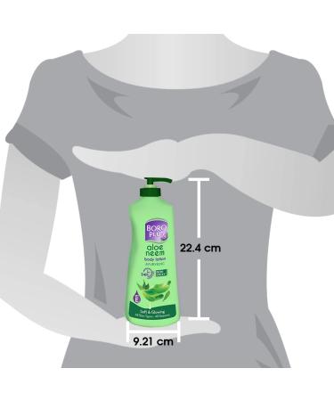 BOROPLUS Aloe Neem Body Lotion | Ultra-Hydrating Non-Greasy Moisturizer for Very Dry Skin | 24-Hour Deep Nourishment with Aloe Vera & Neem | Fast-Absorbing Body & Hand Lotion | 13.53 Fl Oz (400ml) - Buy Online on GoSupps.com