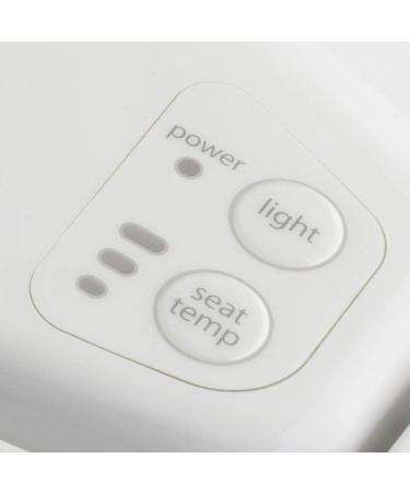 BEMIS Radiance Heated Night Light Toilet Seat will Slow Close and Never Loosen  ELONGATED  Long Lasting Plastic  White  H1900NL 000 Elongated - White Toilet Seat - Buy Online on GoSupps.com