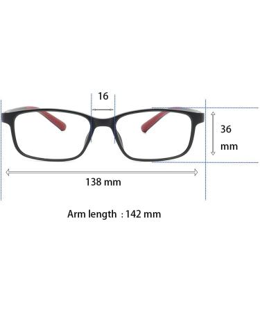 IEYELUUK Comfortable Reading Glasses (2 Pack) - Flexible Non-Slip Lightweight with Case - 2 Black 2.5x Magnification - Shop Internationally - Buy Online on GoSupps.com