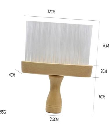 FOMIYES Face Salon Brush Duster Brush Hairdressing Neck Brush Vintage Shaving Hair Duster Neck Duster Brush Barber Neck Brush Wool Duster Wooden Clean White 15X12X12CM White - Buy Online on GoSupps.com