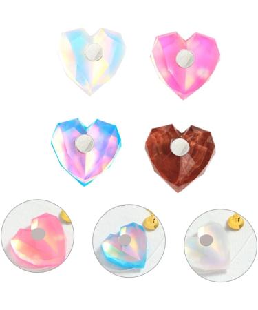 DRESSOOS 4sets Nail Practice Holder Nail Art Display Holder Nail Polish Display Board Diy Nail Practice Stand Magnetic Nail Holder Practice Crystal Stand Nail Art Tool Love Aurora Resin - Buy Online on GoSupps.com