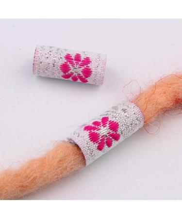 Lurrose 12pcs Fabric Dreadlock Beads - Colorful Braid Cuffs Hair Accessories for Women Men | Mixed Style - Buy Online on GoSupps.com