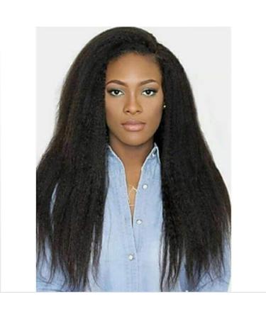 YTOOZ Real Hair Lace Front Wig for Black Women - 18 Brazilian Pure Hair Pre-Plucked with Baby Hair Natural Deep Part 150% Density - Buy Online on GoSupps.com