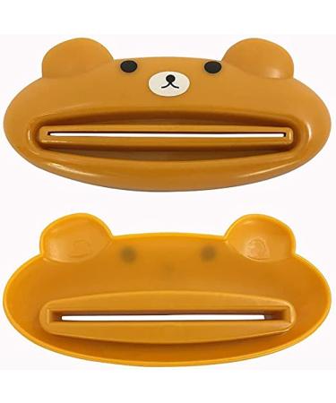 Kids Toothpaste Squeezer 4 Pack Animal Design: Bear, Frog, Cat, Panda | Plastic Makeup Tube Squeezer - Buy Online on GoSupps.com