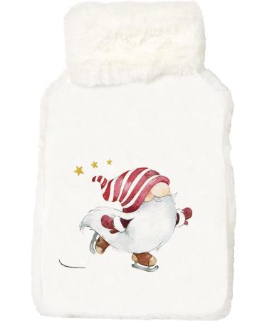 IHR - WF 970010 - Hot water bottle Niels white capacity approx. 2000ml polyester