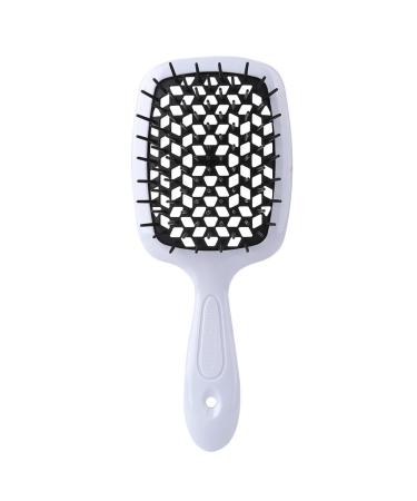 Comb Fluffy Shaped Comb Mesh Comb Wide Tooth Air Cushion Comb Massage Hair Brush Styling Tool Wide Tooth Comb (Color : Black)