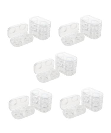 Homsfou pack with 20 pieces of contact lens tank glasses box glasses case cleaning tools Organizer for storing contact lenses Organizers for contact lenses P.S