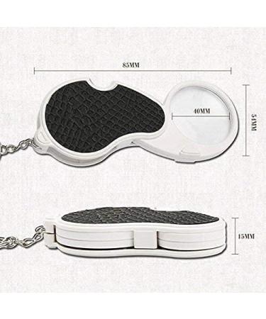 OUSIKA Magnifying Glass Portable Magnifier Mini Folding Handheld Magnifier 5X Hd Compact Fashion Design Office Supplies Magnifying - Buy Online on GoSupps.com