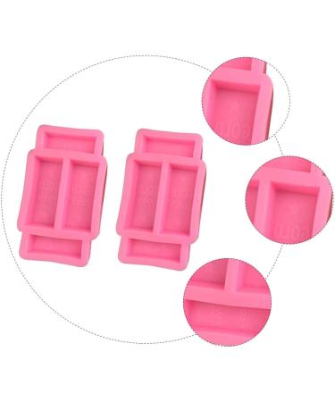 NUOBESTY 6 Pcs Gold Brick Silicone Mold Molder Mold for Chocolate Gold Brick Mold Mold Epoxy Silicone Molds Gold Brick Baking Mold Silicone Chocolate Mold Candy Mould Soap Pinkx3pcs 9.3X5.1CMx3pcs - Buy Online on GoSupps.com