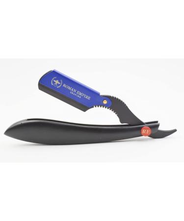 ROMAN EMPIRE SHAVING Hercules Straight Razor - Professional Barber Tool with 20 Blades Sampler | Astra Sharp Shark Treet - Buy Online on GoSupps.com