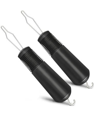 Kecung 2Pcs Button Helper Tool with Non-Slip Grips to Help with Shirts Coats Button Hook Aids for the Elderly and Arthritic