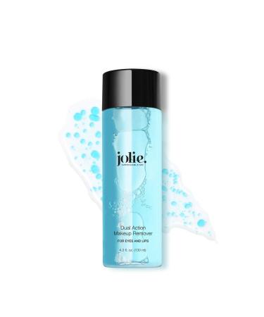 Jolie Dual Action Makeup Remover - Gentle Instant Rinse Off Solvent Eyes & Lips 4.3 oz
