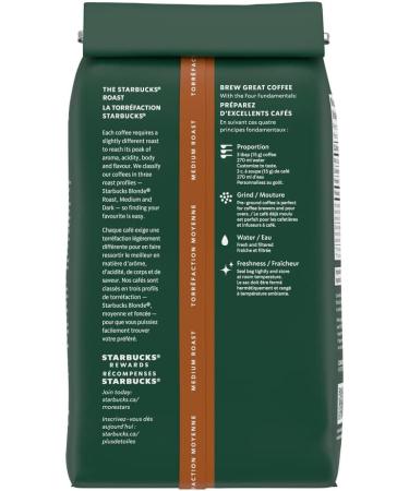 Starbucks House Blend Medium Roast Ground Coffee 340g Bag (Pack of 6) - Buy Online on GoSupps.com
