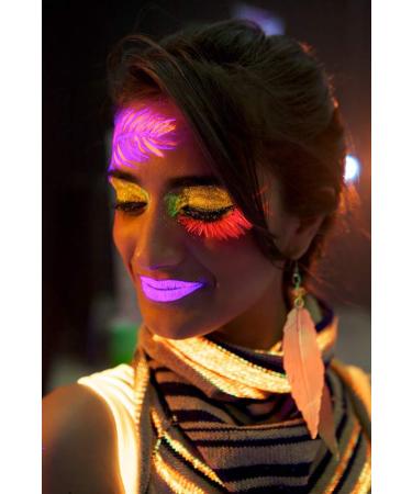 UV Glow Blacklight Face and Body Paint - 6 Color Set for Stage, Clubbing, and Costume Makeup - Buy Online on GoSupps.com