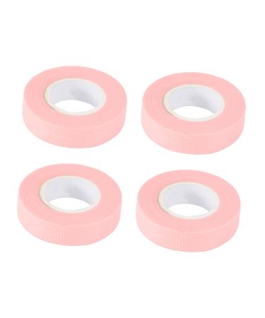 Angoily 4 Rolls Eyelash Tape Eyelash Patches Eyelash Patches Eye Lash Tape False Strip Eyelash Fixed Tapes Fabric Lash Tape Supplies Eye Foam Strap Breathable Pink Non-woven Tape