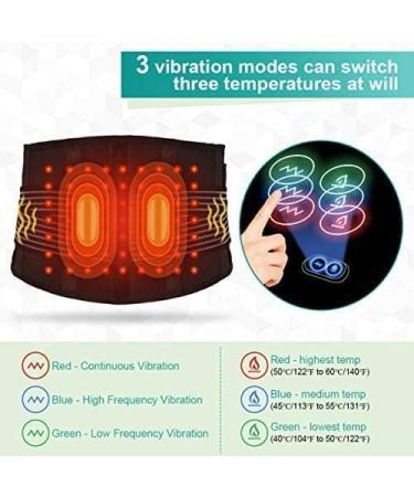 Buy USB Heating Massage Belt for Back & Belly Pain Relief | Electric Heating Pad for Sciatica & Waist Discomfort - Buy Online on GoSupps.com