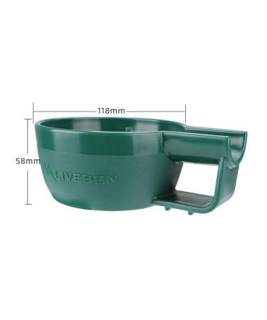 Perfk Shaving Soap Bowl - Durable Wet Shave Mug for Men | Hairdresser Accessories | Perfect Gift for Fathers & Birthdays - Green - Buy Online on GoSupps.com