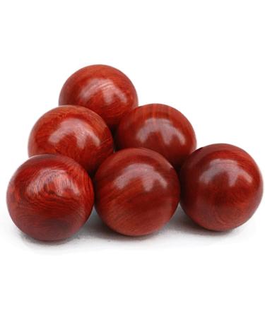 Healeved 6 StK Chinese Wooden Hand Meditation Balls | Stress Relief & Fitness Tool | Bamboo Wrist Gymnastics Ball - Buy Online on GoSupps.com