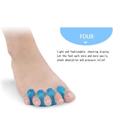 Gel Toe Separators & Tensioners for Overlapping Toes | Foot Pain Relief & Natural Alignment | 5-Pack - Buy Online on GoSupps.com