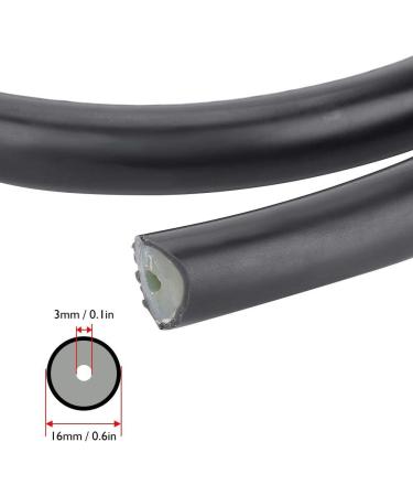 Keenso Speargun Rubber Tube - 3x16mm Black Natural Latex Sling for Spearfishing | 50-80cm Diving Accessory - Buy Online on GoSupps.com